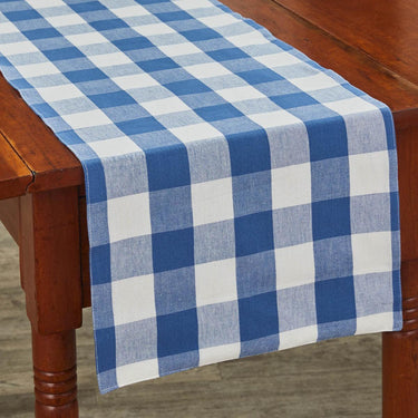 Wicklow Check Table Runners - China Blue Backed Park Designs - The Fox Decor